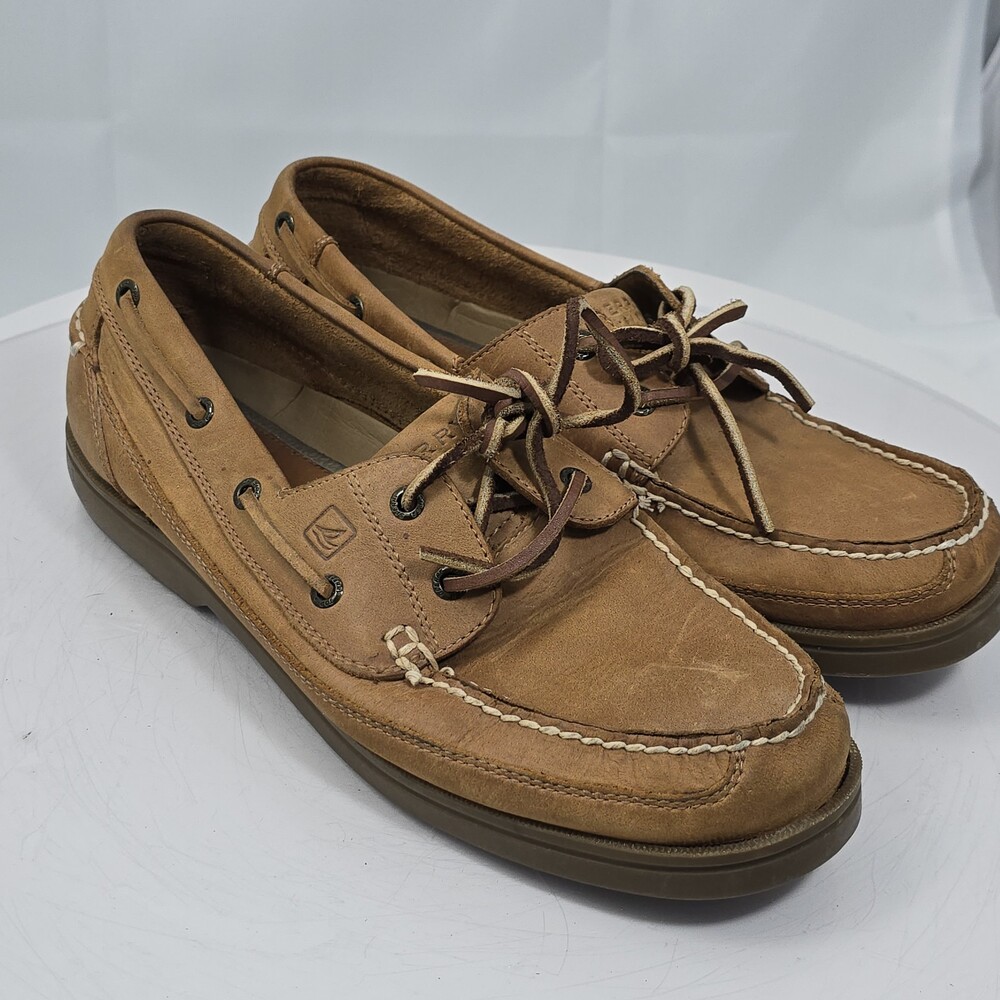 Sperry Top-Sider Endurance Men 11.5 M 2-eye Brown Leather Boat Shoes 0777041